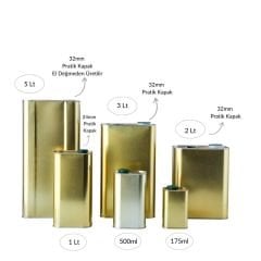 Sarkap Zeytinyağı Tenekesi Seti Gold