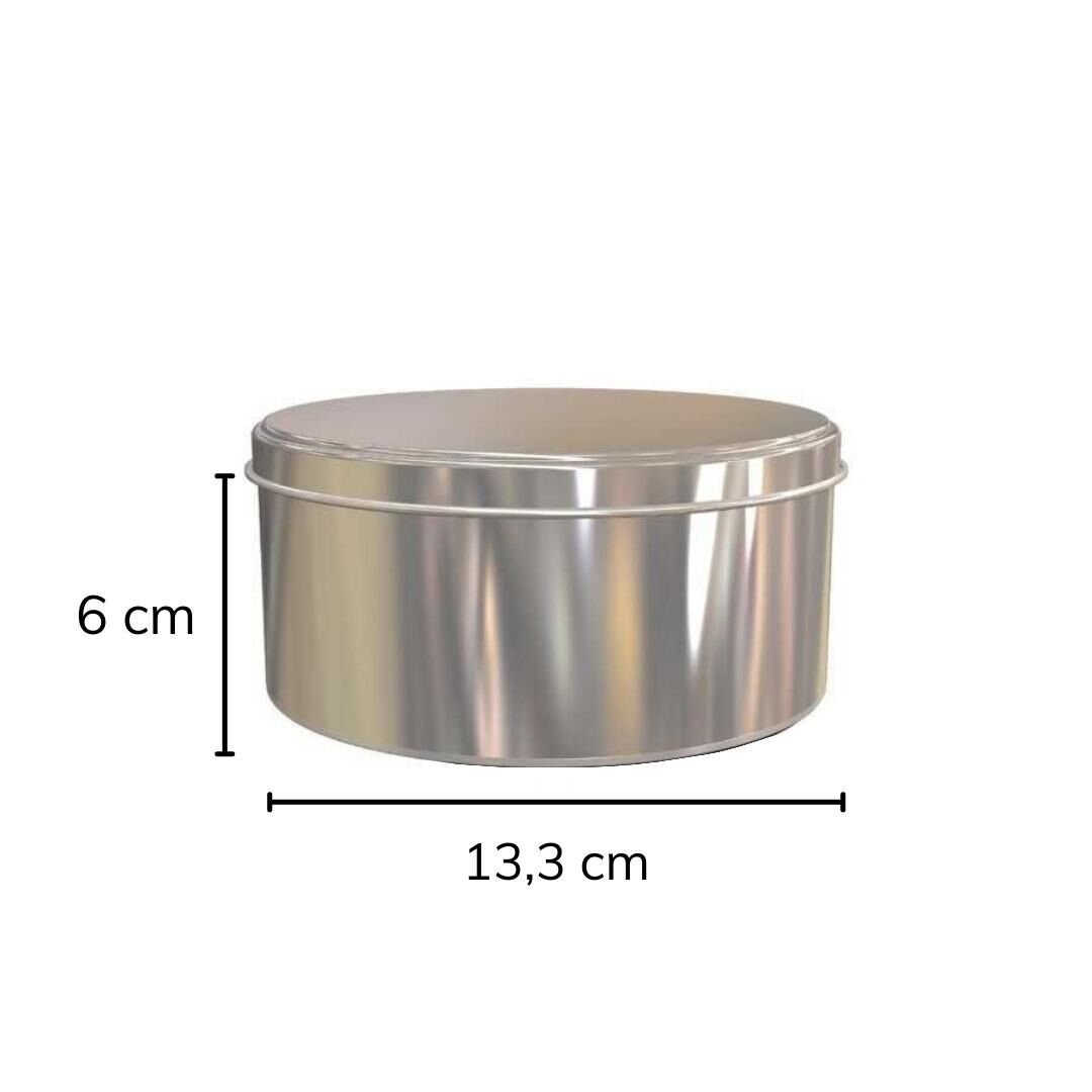 Sarkap 133x60 mm Metal Yuvarlak Kutu