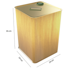 Sarkap 18 L Kapaklı Kulplu Zeytinyağı Tenekesi