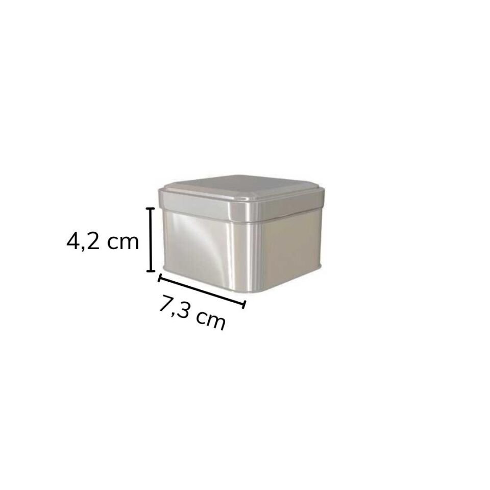 Sarkap 96'lı 73x42 mm Metal Kare Kutu