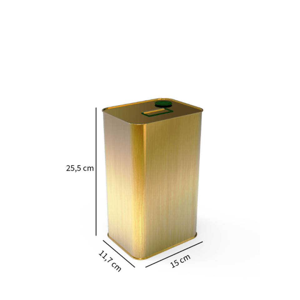 Sarkap 4 L 6 Adet Kolili Kısa Zeytinyağı Tenekesi Gold