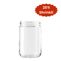 Sarkap 660 ml 25'li Shrinkli Kapaksız Cam Kavanoz