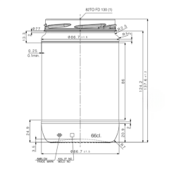 Sarkap 660 ml 33'lü Shrinkli Kapaksız Cam Kavanoz