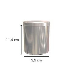 Sarkap 22'li 99x114 mm Metal Yuvarlak Kutu Silver
