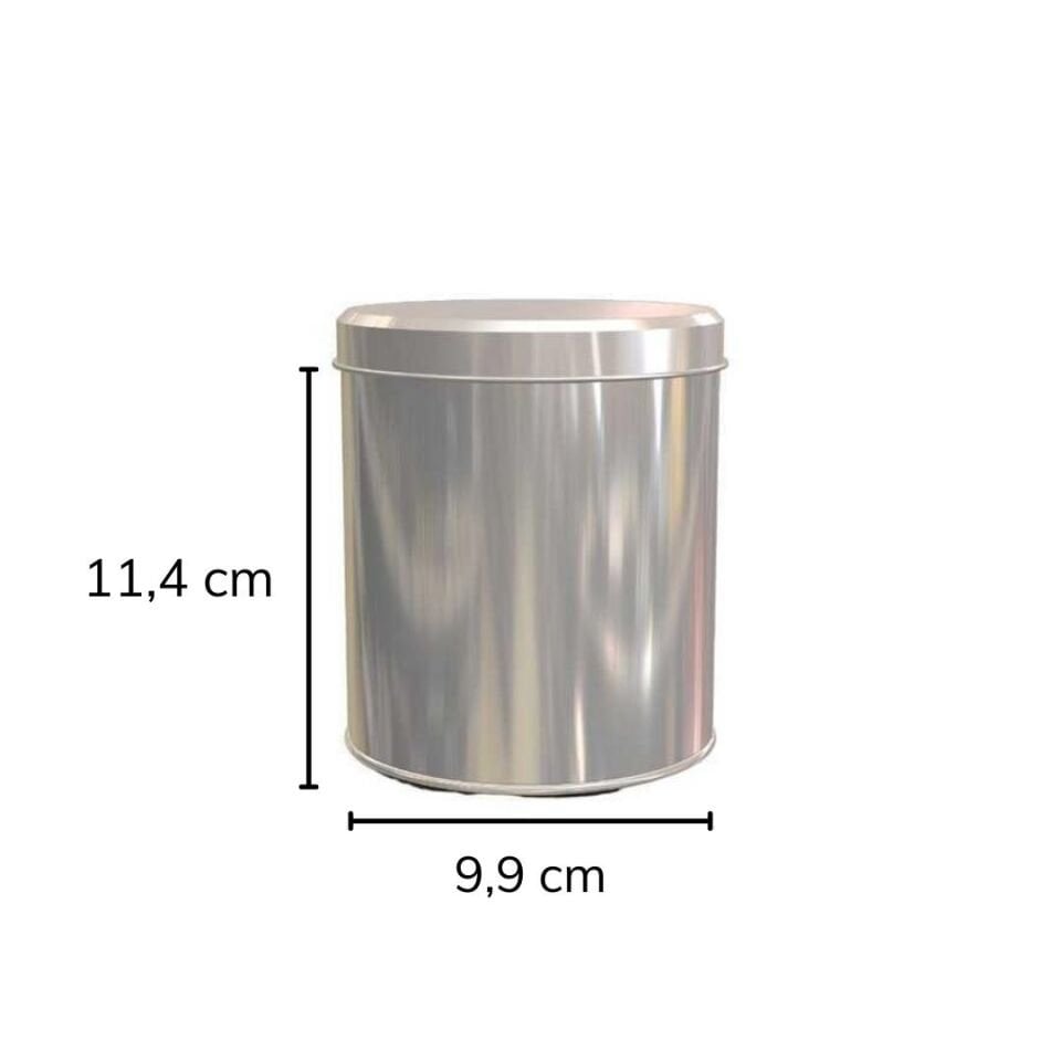 Sarkap 22'li 99x114 mm Metal Yuvarlak Kutu Silver