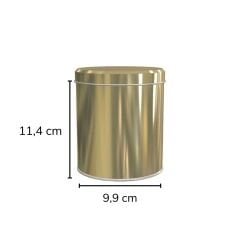 Sarkap 22'li 99x114 mm Metal Yuvarlak Kutu Gold