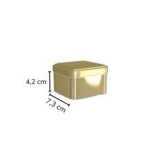 Sarkap 73x42 mm Metal Kare Kutu