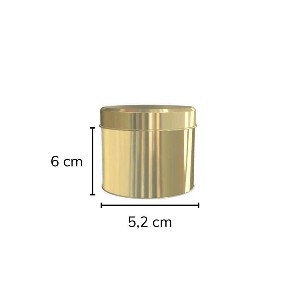 Sarkap 164'lü 52x60 mm Metal Yuvarlak Kutu