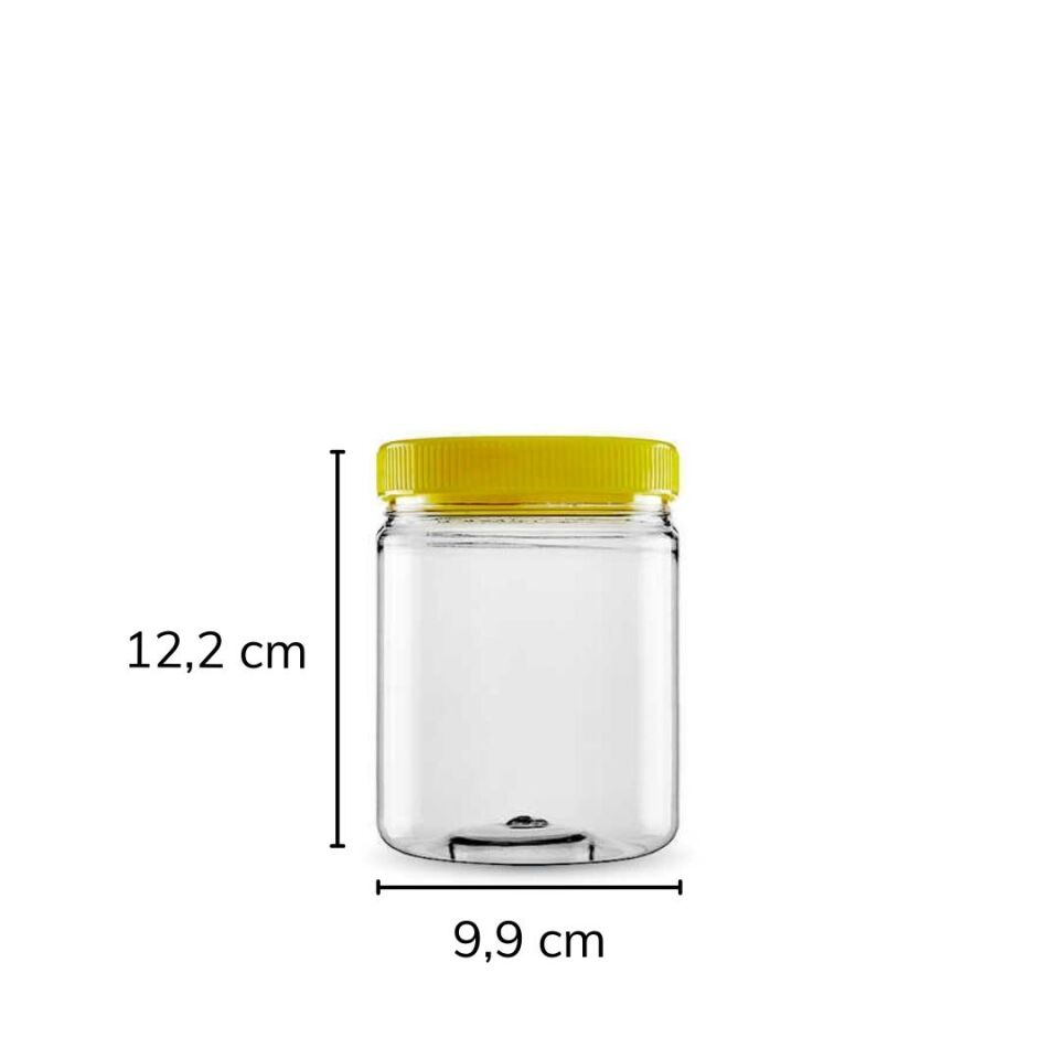 Sarkap 750 ml 847 Adet Paletli Silindir Pet Kavanoz SarıKapak