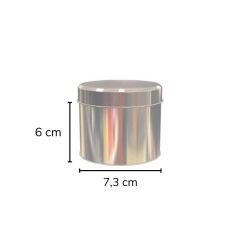 Sarkap 73x60 mm Metal Yuvarlak Kutu