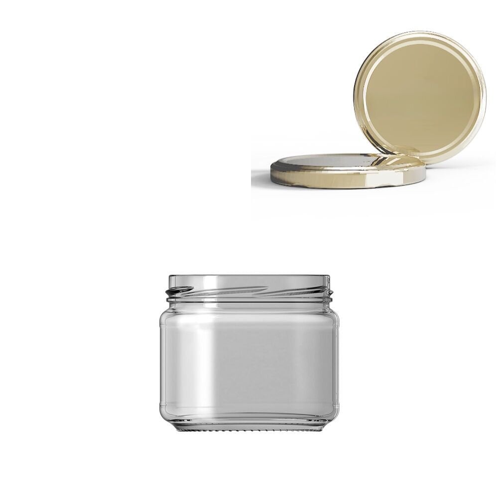 Sarkap 300 ml Gold Kapaklı Cam Kavanoz