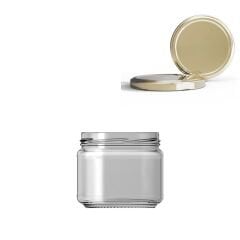 Sarkap 300 ml Gold Kapaklı Cam Kavanoz