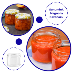 Sarkap 300 ml Gold Kapaklı Cam Kavanoz