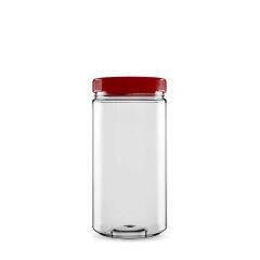 Sarkap 1000 ml 847 Adet Paletli Silindir Pet Kavanoz KIRMIZIKAPAK