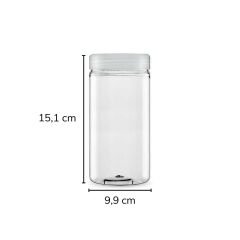 Sarkap 1000 ml 847 Adet Paletli Silindir Pet Kavanoz ŞeffafKapak