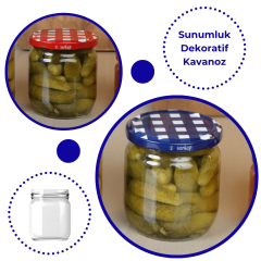 Sarkap 425 ml Gold Kapaklı Cam Kavanoz