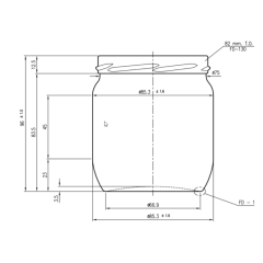Sarkap 425 ml Gold Kapaklı Cam Kavanoz