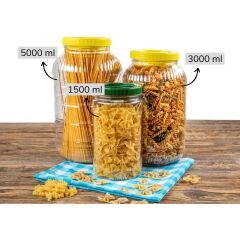 Sarkap 1500 ml 630 Adet Paletli Dilimli Pet Kavanoz SarıKapak