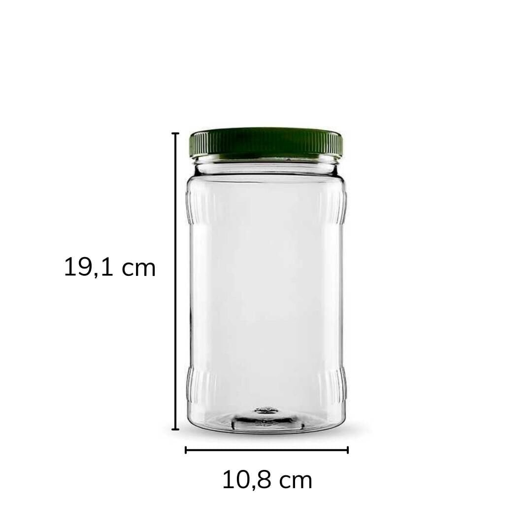 Sarkap 1500 ml 630 Adet Paletli Dilimli Pet Kavanoz YeşilKapak