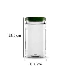 Sarkap 1500 ml 630 Adet Paletli Dilimli Pet Kavanoz YeşilKapak