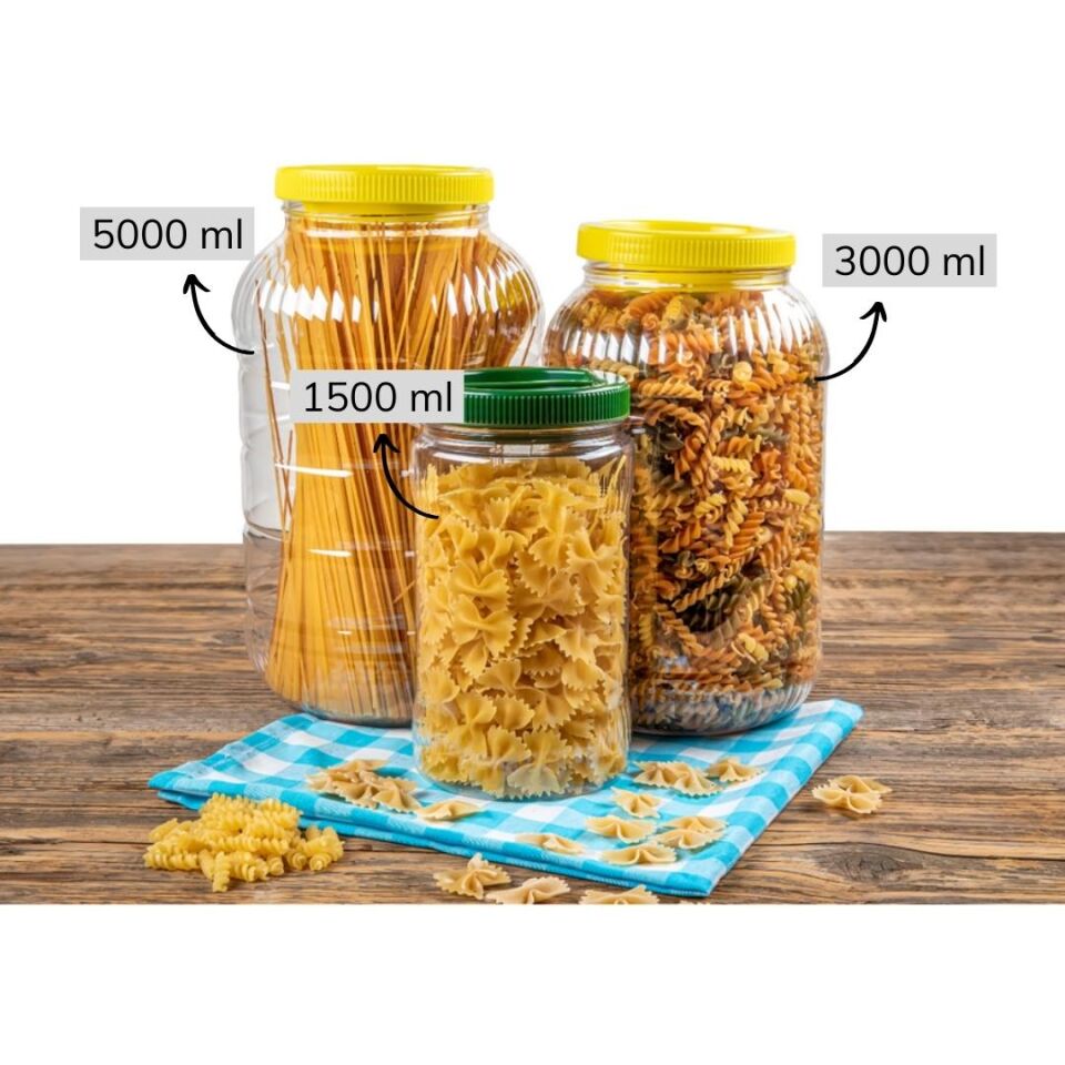 Sarkap 1500 ml 630 Adet Paletli Dilimli Pet Kavanoz KIRMIZIKAPAK