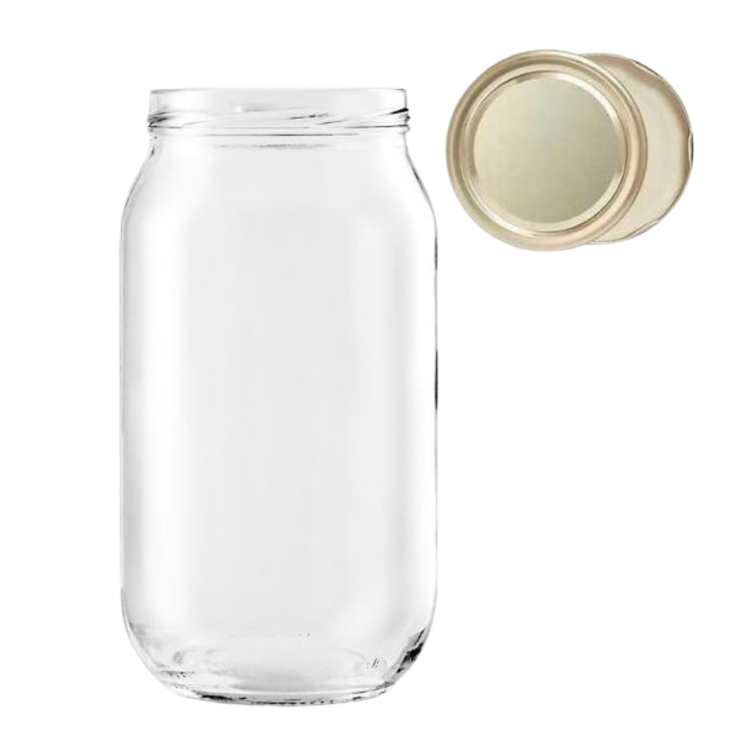 Sarkap 1000 ml Gold Kapaklı Cam Kavanoz