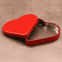 Sarkap Kalpli Metal Saklama Kutusu 171x150x39 mm Kırmızı