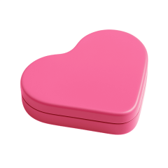 Sarkap Kalpli Metal Saklama Kutusu 171x150x39 mm Pembe