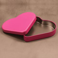 Sarkap Kalpli Metal Saklama Kutusu 171x150x39 mm Pembe