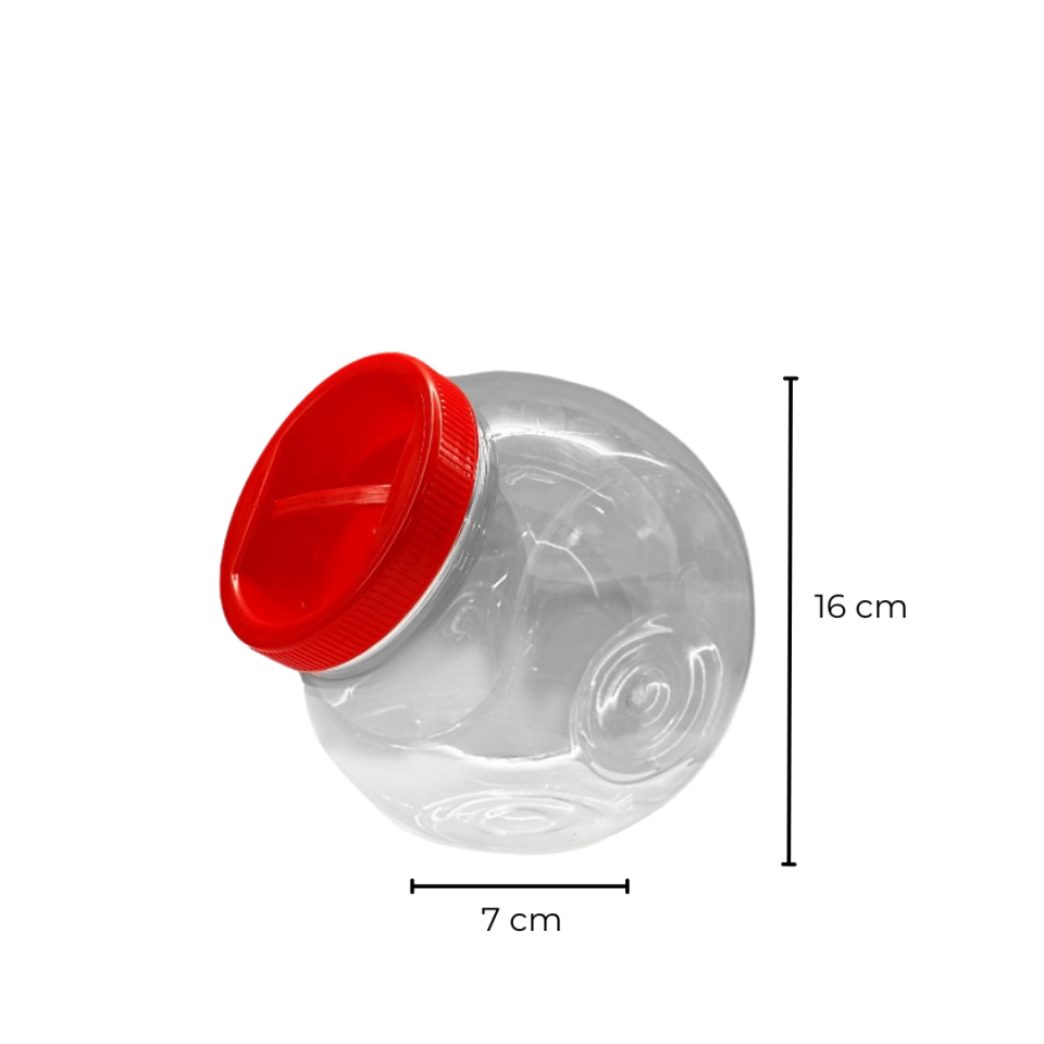 Sarkap 2000 ml 392 Adet Paletli Çift Tabanlı Pet Kavanoz KIRMIZIKAPAK