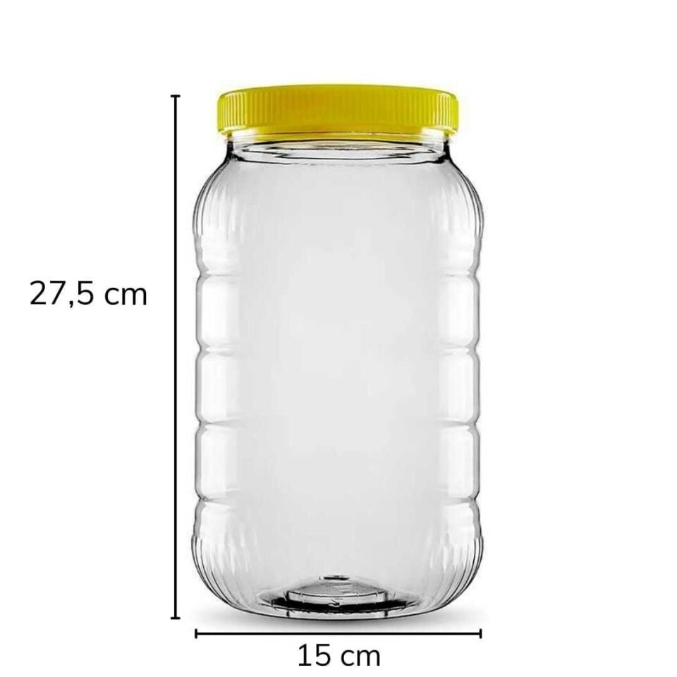Sarkap 5000 ml 378 Adet Paletli Uzun Dilimli Pet Kavanoz SarıKapak