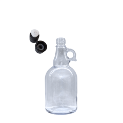 Sarkap 1000 ml 11 Adet Kolili Kapaklı Cam Galon Zeytinyağı Şişesi Yağdanlık Akıtmasız Kapak