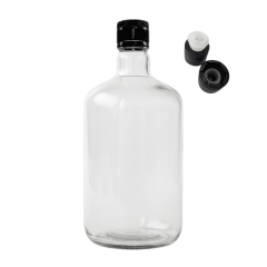 Sarkap 1000 ml Biolio 12 Adet Kolili Kapaklı Cam Zeytinyağı Şişesi Yağdanlık Akıtmasız Kapak