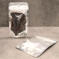 Sarkap 50 Adet Paketli Metalize Pencereli Kilitli Doypack 8,5x14,5cm