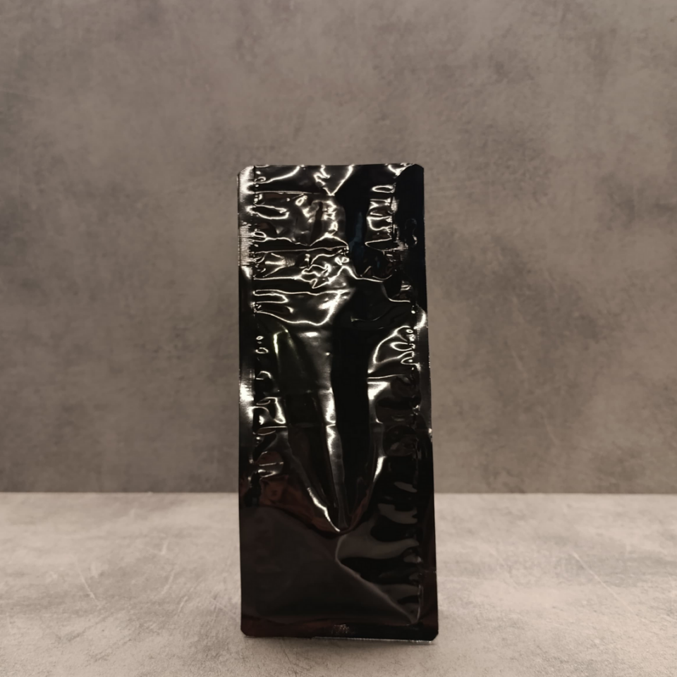 Sarkap 50 Adet Paketli Parlak Siyah Flat Bottom Kilitli Doypack 10x24,5cm