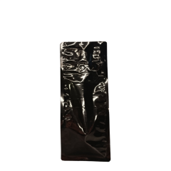 Sarkap 50 Adet Paketli Parlak Siyah Flat Bottom Kilitli Doypack 10x24,5cm