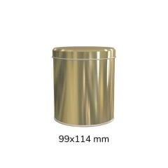 Sarkap 99x114 mm Metal Yuvarlak Kutu Gold