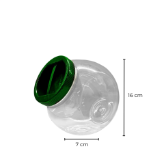 Sarkap 2000 ml 22 Adet Kolili Çift Tabanlı Pet Kavanoz YeşilKapak