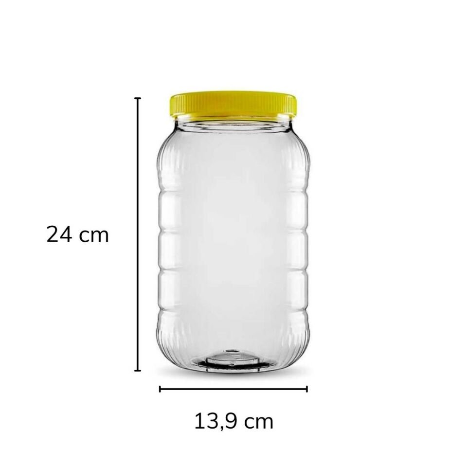 Sarkap 3000 ml 11 Adet Kolili Uzun Dilimli Pet Kavanoz