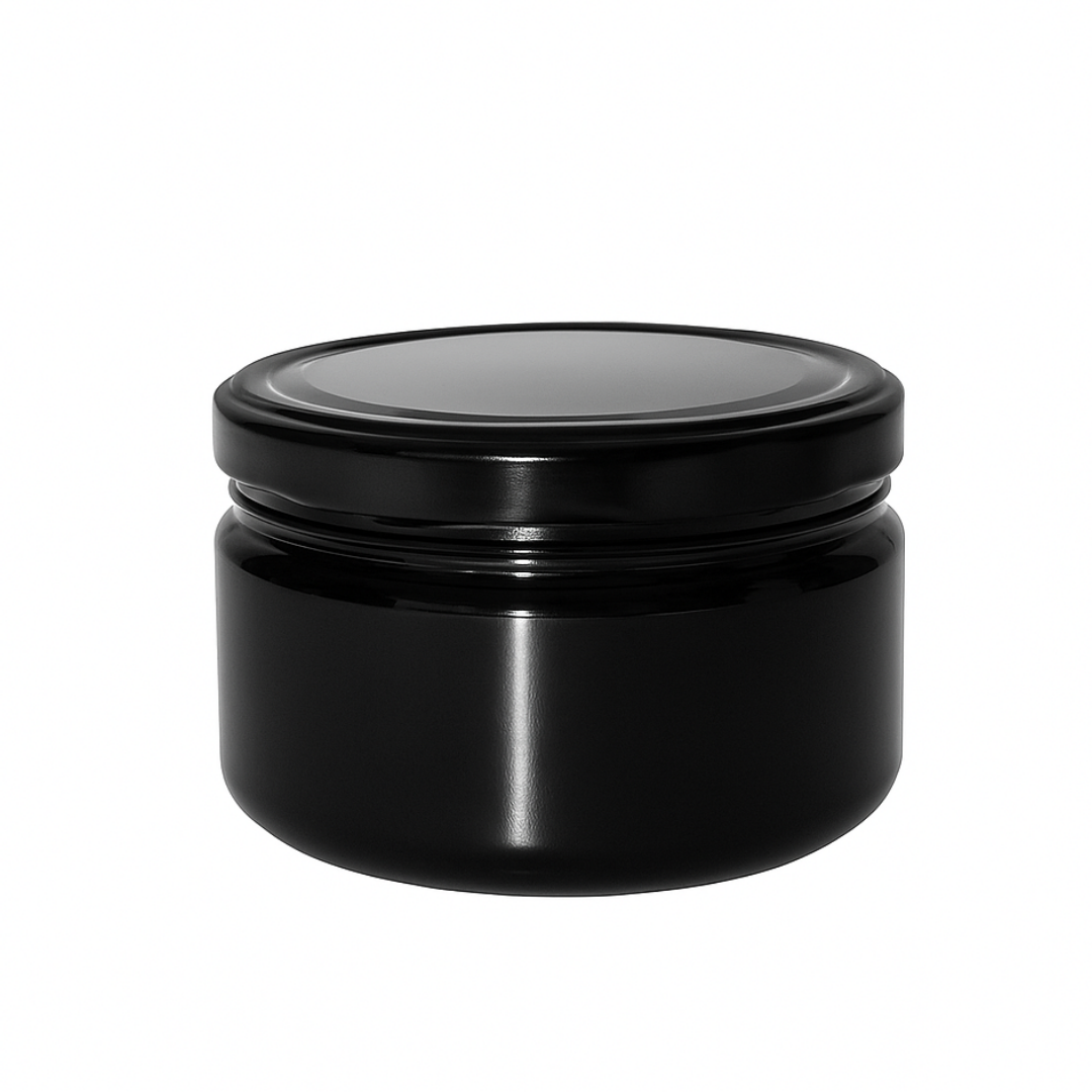 Sarkap 480 ml 27 Adet Kolili Silindir Pet Kavanoz SiyahKapak