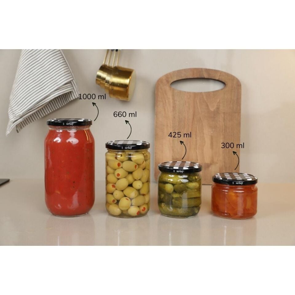 Sarkap 425 ml 3450'li Shrinkli Kapaksız Cam Kavanoz
