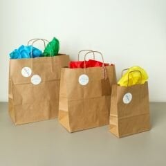 Sarkap Burgu Saplı Kraft Çanta 29x15x29