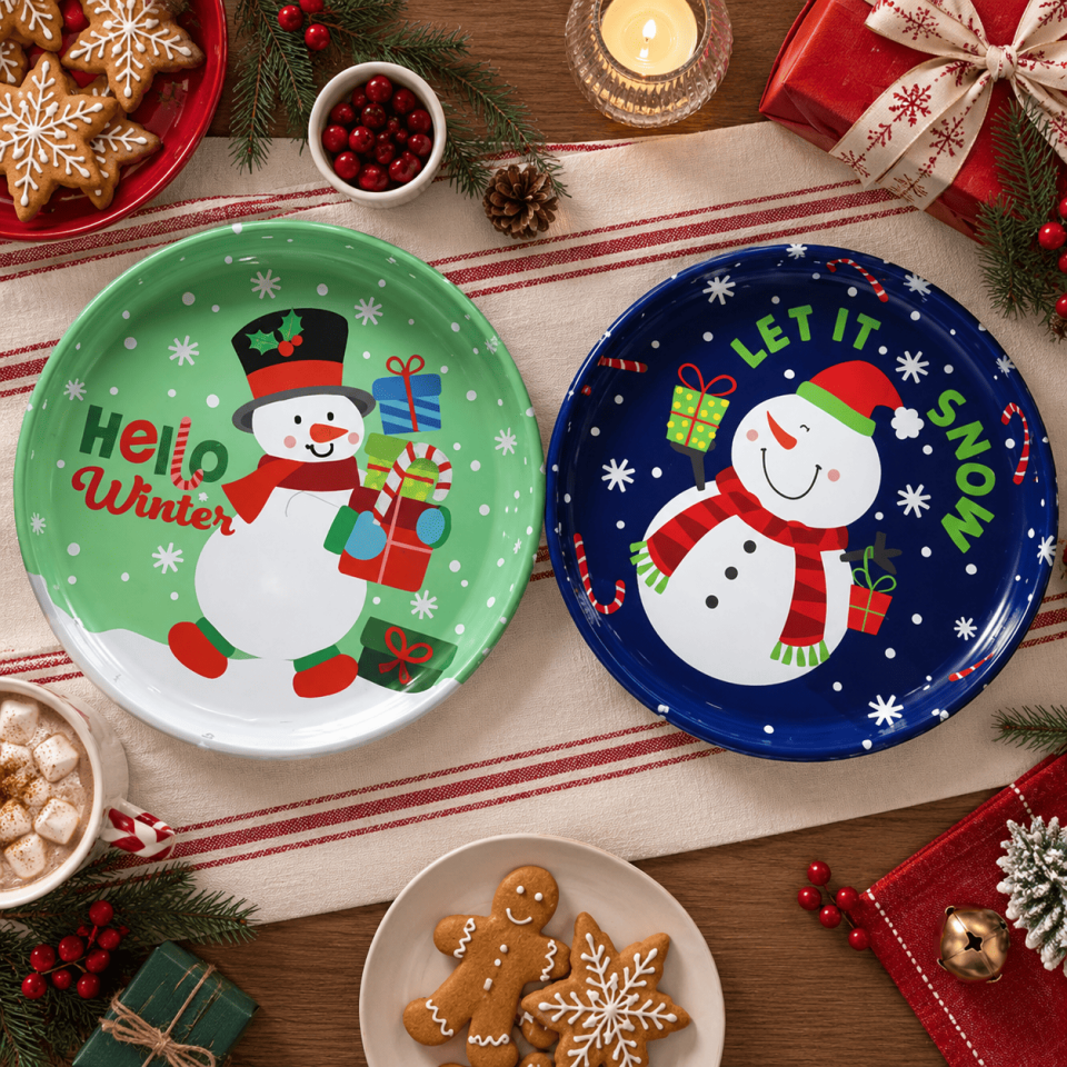 Sarkap Home 26 Cm 2'li Meyve Tabağı Seti Lacivert-Mint