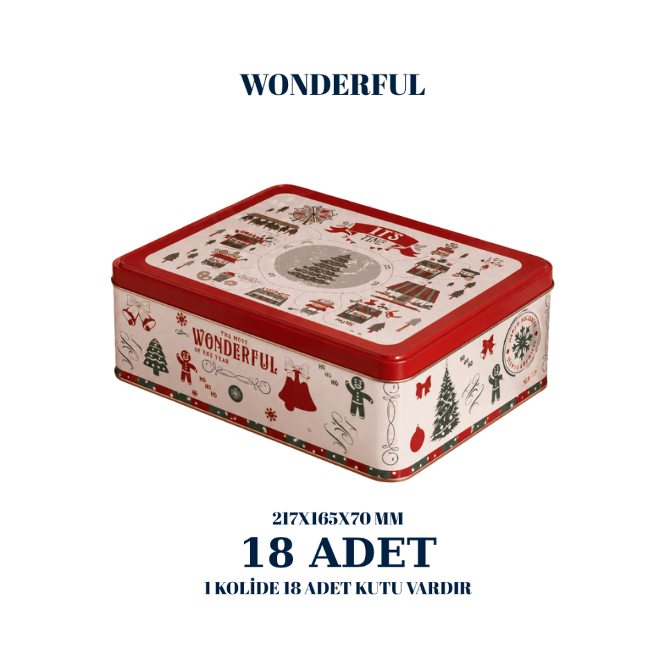 Sarkap 18'li 164x217x70 mm Dekoratif Kutu Wonderful