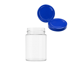 Sarkap 350 ml Derin Etek Kapaklı Cam Kavanoz Lacivert