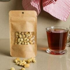 Sarkap Kraft Pencereli Kilitli Doypack 8,5x14,5