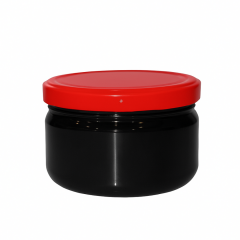 Sarkap 480 ml Silindir Pet Kavanoz KIRMIZIKAPAK