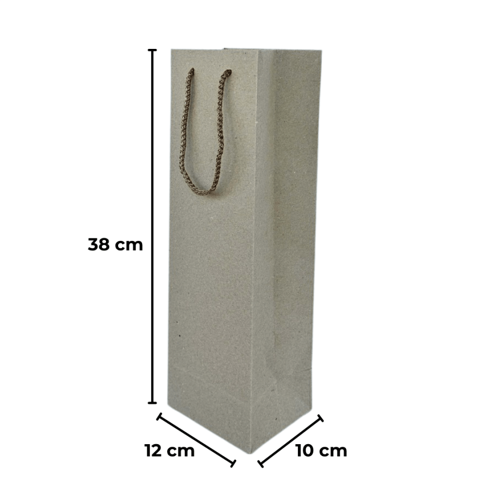 Sarkap 12'li Örgü İp Saplı Kraft Çanta 12x38x10 cm