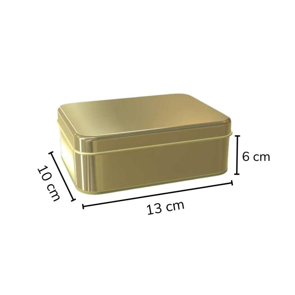 Sarkap 24'lü 100x130x60 mm Metal Dikdörtgen Kutu Gold