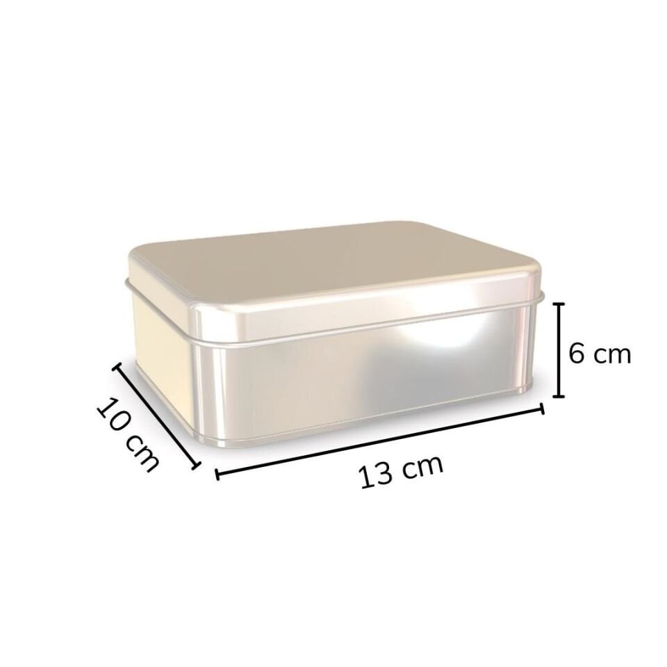 Sarkap 24'lü 100x130x60 mm Metal Dikdörtgen Kutu Silver